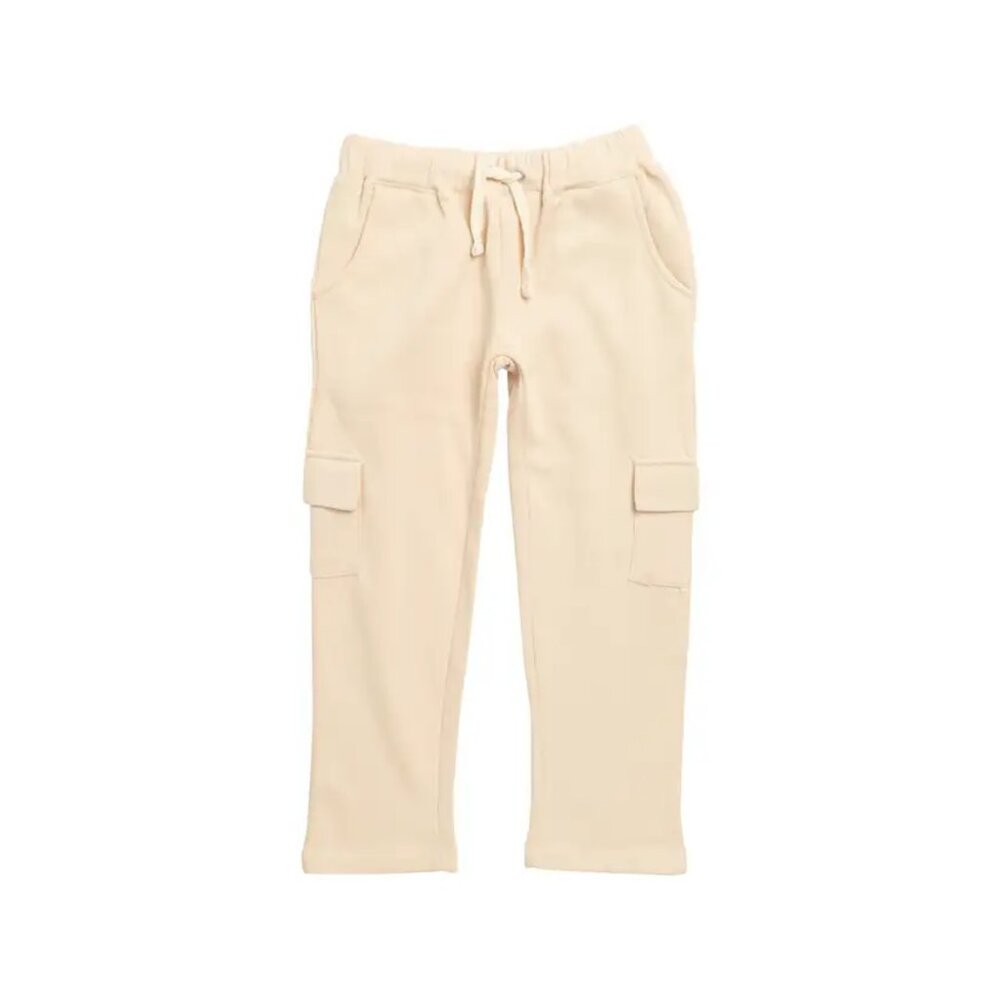 Vintage Havana Kids' Wide Leg Cargo Sweatpants (Big Kid) S (7-8), TOFFEE